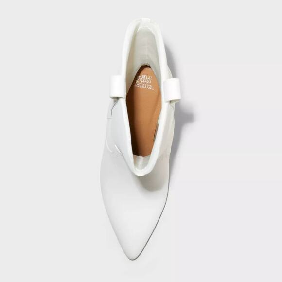 Women's Bryce Ankle Boots Memory Foam Ultimate Comfort White Various Sizes - Picture 4 of 5